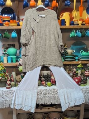 "New" White Velvet Style Bell Bottom Palazzo Pants